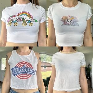 white graphic top bundle